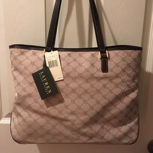NWT - Lauren Ralph Lauren tote - cream